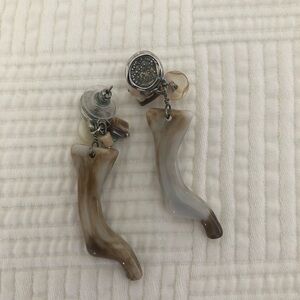 Handmade earrings. 2 inches and a little